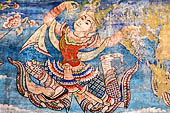Chiang Mai - The Wat Phra Singh temple. Murals of the Viharn Lai Kham illustrating Jataka tales and other stories. 